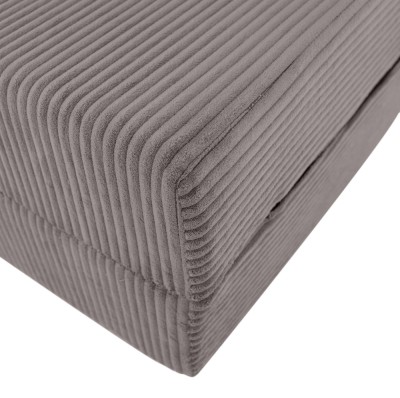 Saltea pliabilă/fotoliu extensibil, 2în1, gri, MALEN