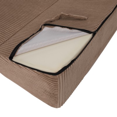 Saltea/fotoliu extensibil, 2în1, gri deschis, MALEN