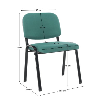 Scau de birou, verde, ISO 2 NEW