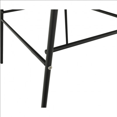 Scaun bar, material textil gri închis/metal, MARIOLA NEW