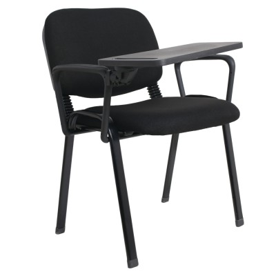 Scaun cu blat de scris, negru, ERKOL