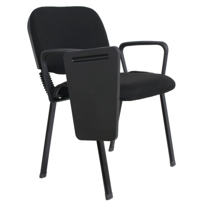 Scaun cu blat de scris, negru, ERKOL