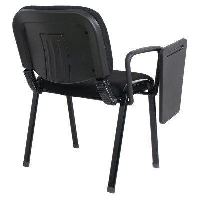 Scaun cu blat de scris, negru, ERKOL