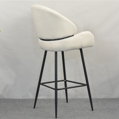 Scaun de bar, alb/negru, SANAKO TYP 2