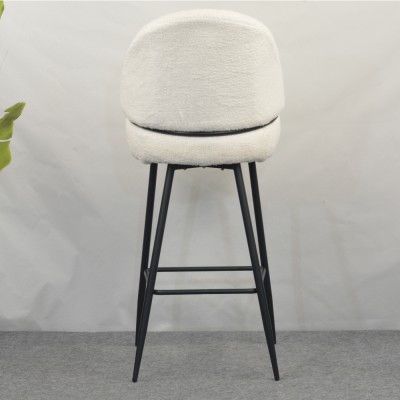 Scaun de bar, alb/negru, SANAKO TYP 2