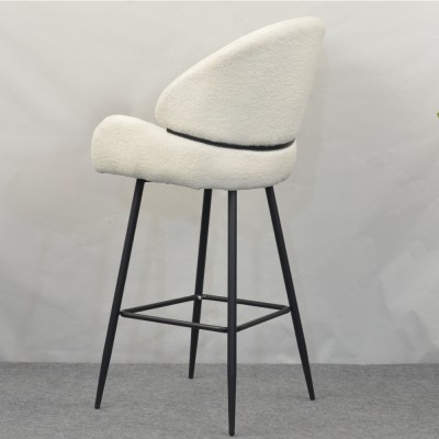 Scaun de bar, alb/negru, SANAKO TYP 2