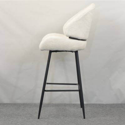 Scaun de bar, alb/negru, SANAKO TYP 2