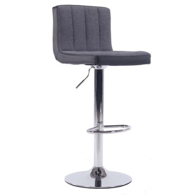 Scaun de bar, gri/ negru, HILDA