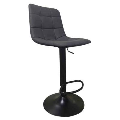 Scaun de bar, gri/negru, LAHELA NEW