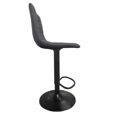 Scaun de bar, gri/negru, LAHELA NEW