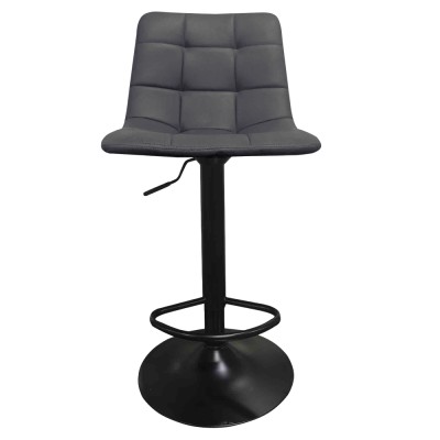 Scaun de bar, gri/negru, LAHELA NEW