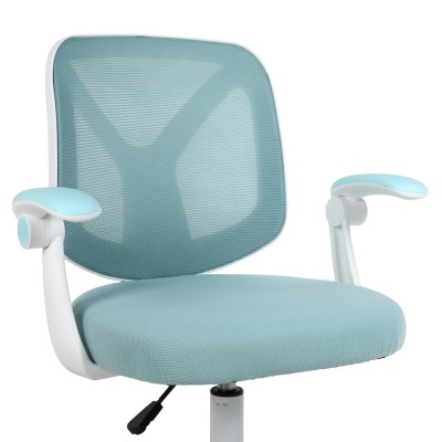 Scaun de birou, albastru/alb, SOLARI