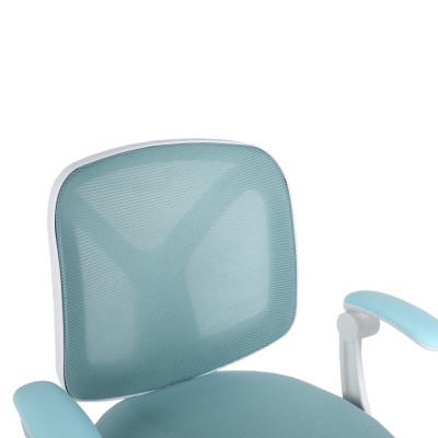 Scaun de birou, albastru/alb, SOLARI