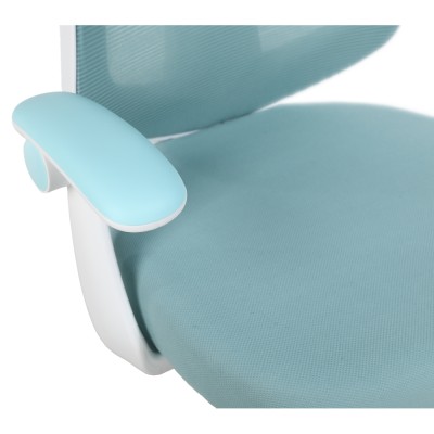 Scaun de birou, albastru/alb, SOLARI