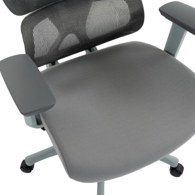 Scaun de birou, gri deschis/gri, Portanţă 150 kg, ERMEN NEW