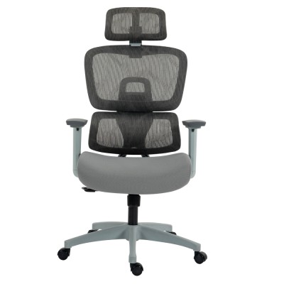 Scaun de birou, gri deschis/gri, Portanţă 150 kg, ERMEN NEW