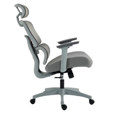 Scaun de birou, gri deschis/gri, Portanţă 150 kg, ERMEN NEW