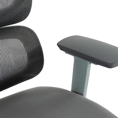 Scaun de birou, gri deschis/gri, Portanţă 150 kg, ERMEN NEW