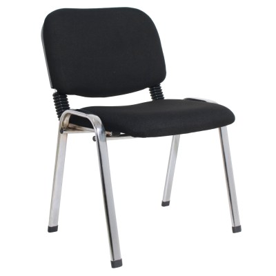 Scaun de birou, negru/crom, ISO CHROM