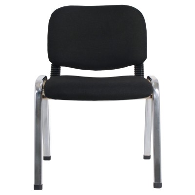 Scaun de birou, negru/crom, ISO CHROM