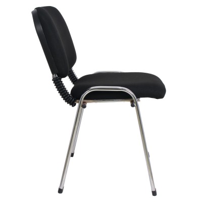 Scaun de birou, negru/crom, ISO CHROM