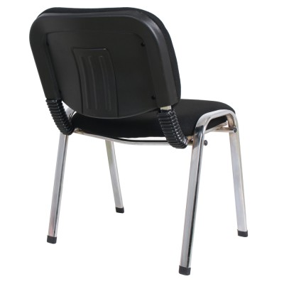 Scaun de birou, negru/crom, ISO CHROM