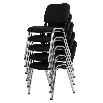 Scaun de birou, negru/crom, ISO CHROM