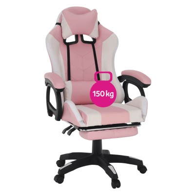 Scaun de birou, roz/ alb, JOVELA