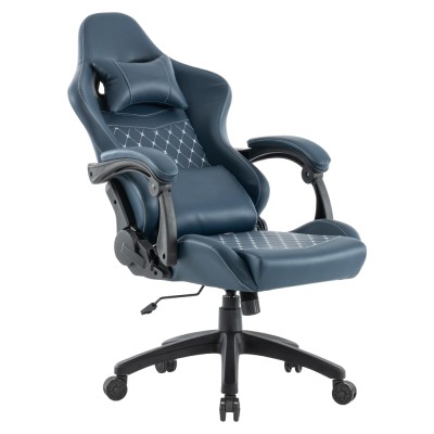 Scaun de birou/gaming, albastru, SAMIE