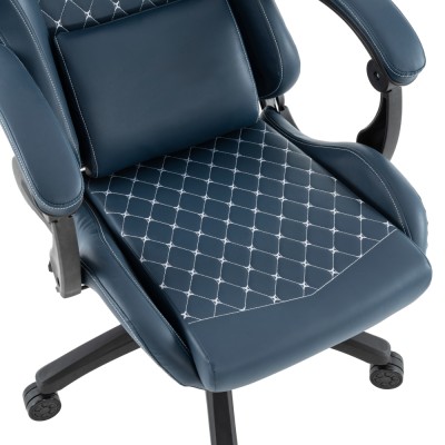 Scaun de birou/gaming, albastru, SAMIE