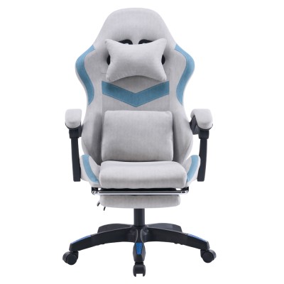 Scaun de birou/gaming, gri/albastru, ZODIA