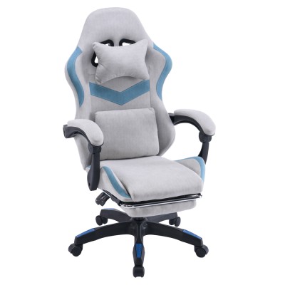 Scaun de birou/gaming, gri/albastru, ZODIA