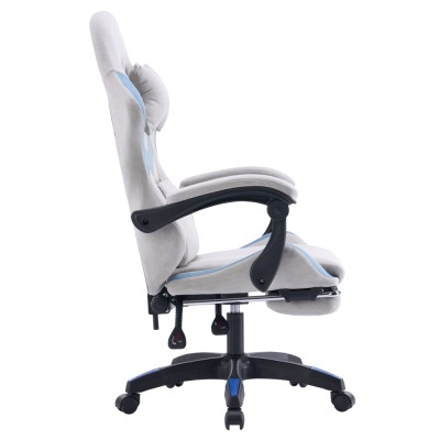 Scaun de birou/gaming, gri/albastru, ZODIA