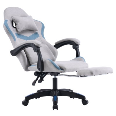 Scaun de birou/gaming, gri/albastru, ZODIA