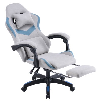 Scaun de birou/gaming, gri/albastru, ZODIA