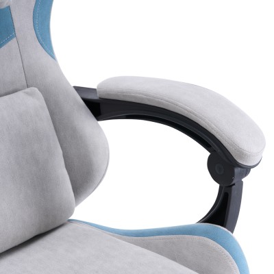 Scaun de birou/gaming, gri/albastru, ZODIA