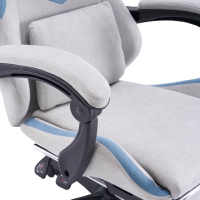 Scaun de birou/gaming, gri/albastru, ZODIA