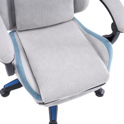 Scaun de birou/gaming, gri/albastru, ZODIA