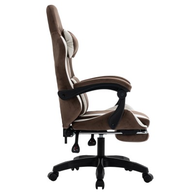 Scaun de birou/gaming, maro/alb, HOSPO