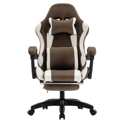 Scaun de birou/gaming, maro/alb, HOSPO
