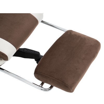 Scaun de birou/gaming, maro/alb, HOSPO