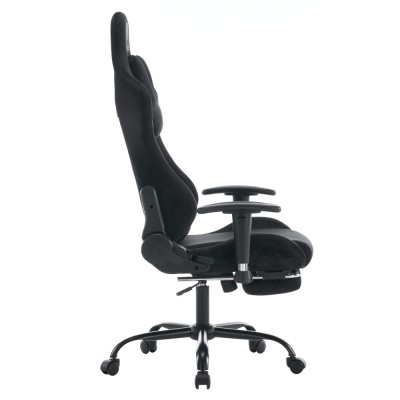 Scaun de birou/gaming, negru, ţesătură Velvet, SALOP