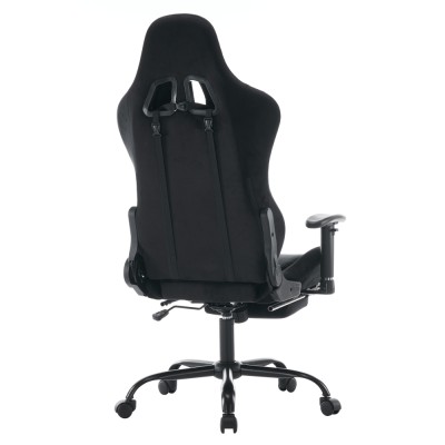 Scaun de birou/gaming, negru, ţesătură Velvet, SALOP