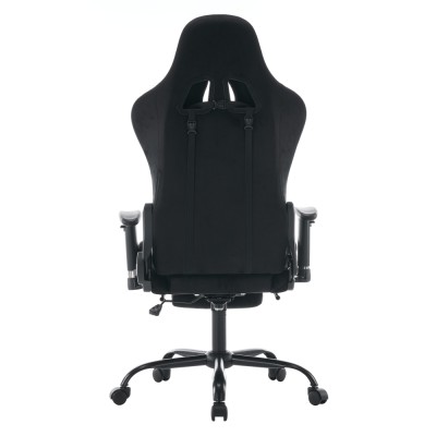 Scaun de birou/gaming, negru, ţesătură Velvet, SALOP