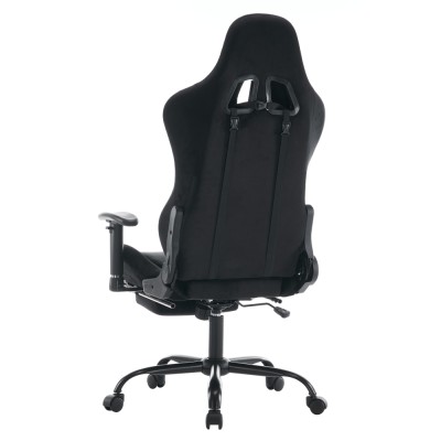 Scaun de birou/gaming, negru, ţesătură Velvet, SALOP