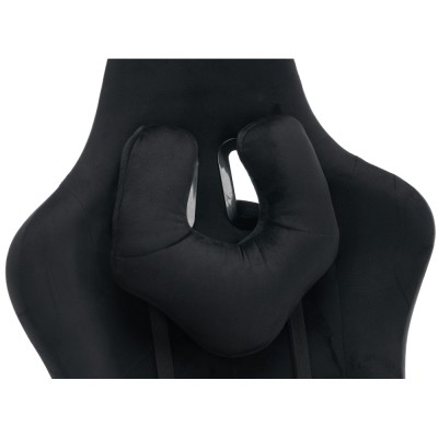 Scaun de birou/gaming, negru, ţesătură Velvet, SALOP