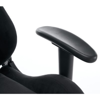 Scaun de birou/gaming, negru, ţesătură Velvet, SALOP