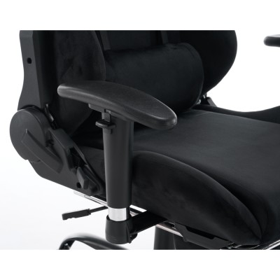 Scaun de birou/gaming, negru, ţesătură Velvet, SALOP