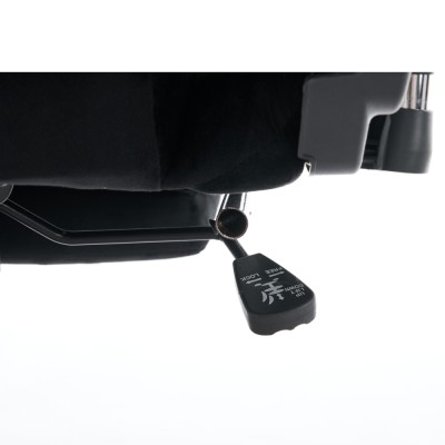 Scaun de birou/gaming, negru, ţesătură Velvet, SALOP