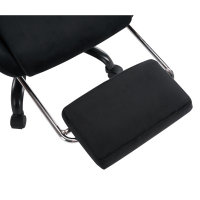 Scaun de birou/gaming, negru, ţesătură Velvet, SALOP